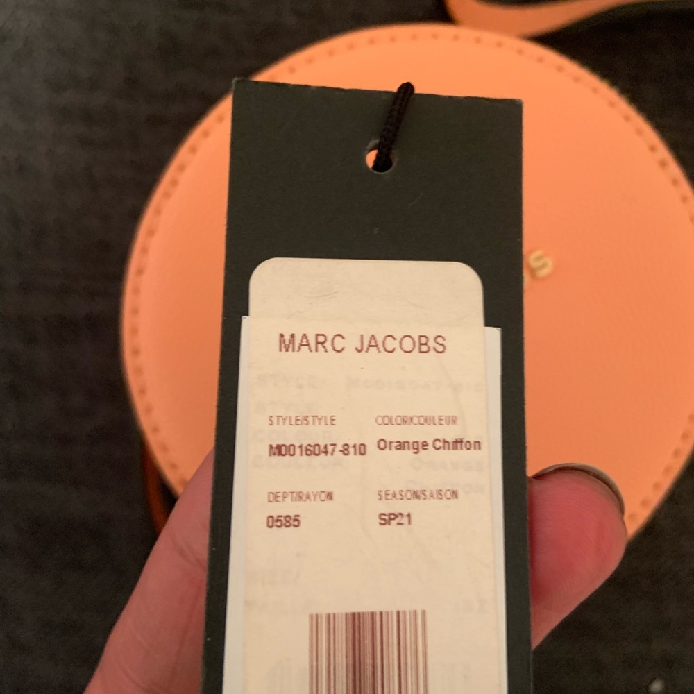 MARC JACOBS MINI ROUND BAG ORANGE CHIFFON - Picture 4 of 5